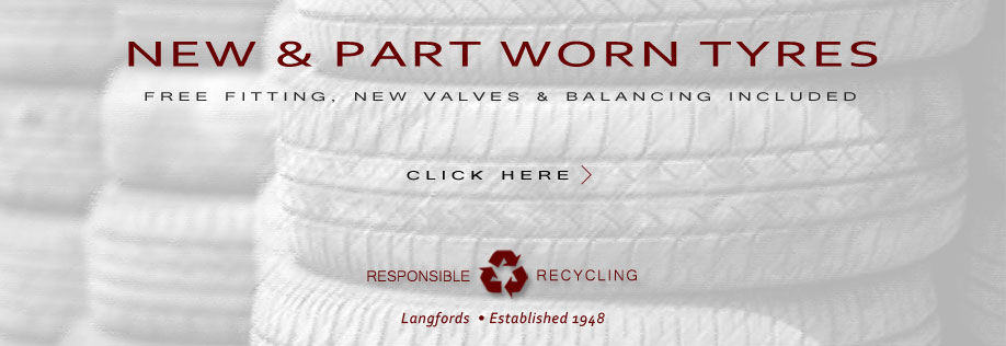 New & Part Worn Tyres - Fitted Free