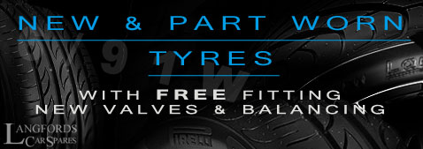 Used And Worn Tyres At Langfords Car Spares